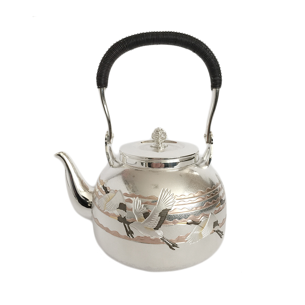 纯银 鹤 烧水壶（4.5寸R型）